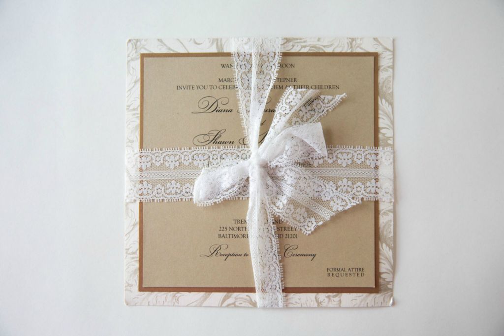 Layered Wedding Invitations - Kindly RSVP Designs