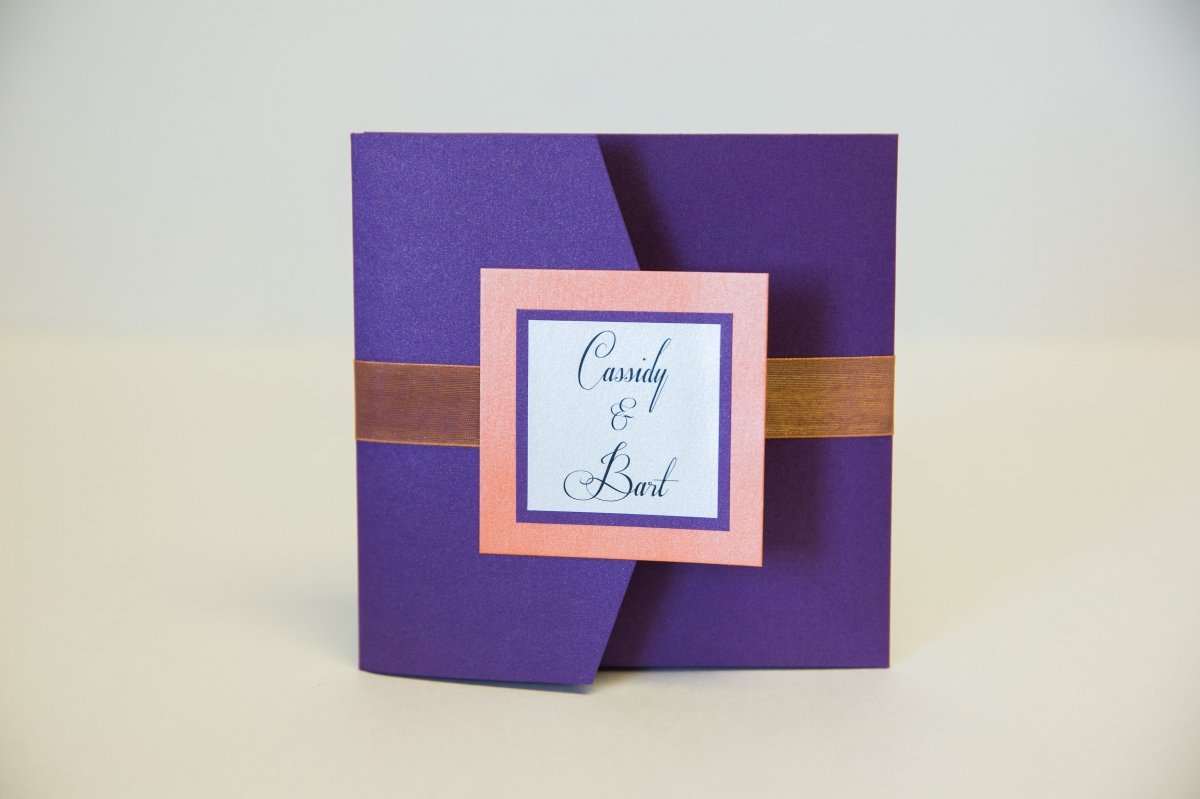 Pocket Wedding Invitations - Kindly RSVP Designs